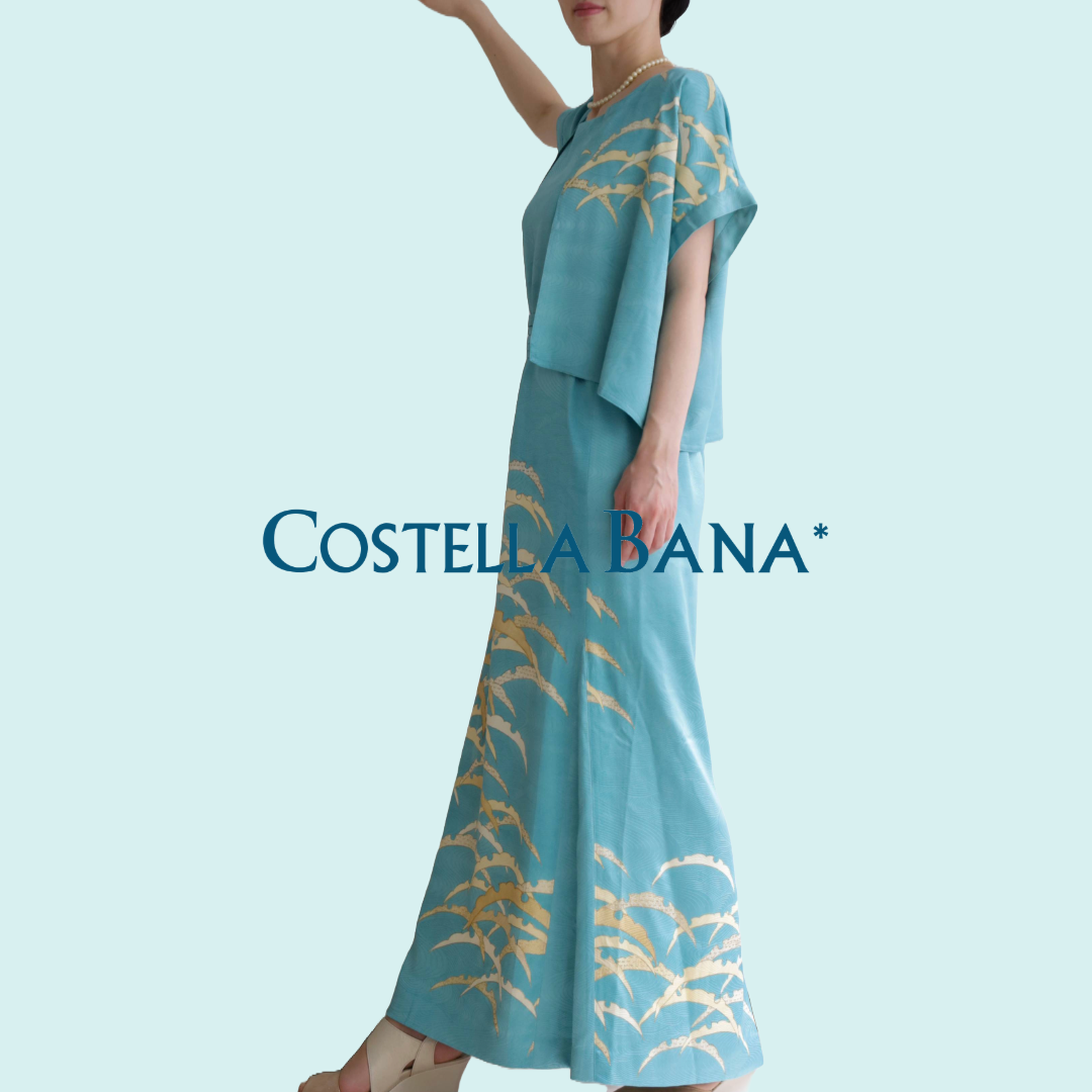 Tsuyushiba blue dress & jacket